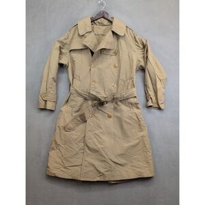 Regulation Avirex Officers O'coat Field Trench Coat Made USA Vintage Lined Men L